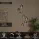 TAMINO - Lampa wisząca - Ø 52 cm - LED Dim. - 7x7W 3000K - Black 74419/07/30 Lucide